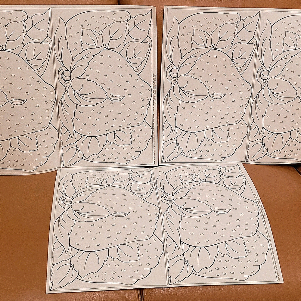 Artex / Tri-Chem Bunches Of Strawberries Set of 6